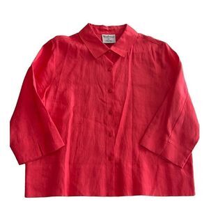 Westbound Linen blouse Shirt size PL